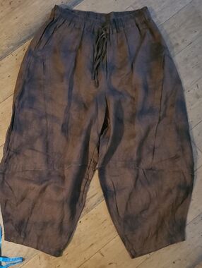 Linen Barrel Pant